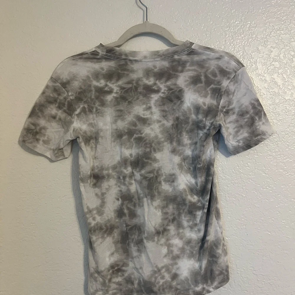 Wednesday Addams Nevermore Juniors T-Shirt Grey Tie Dye